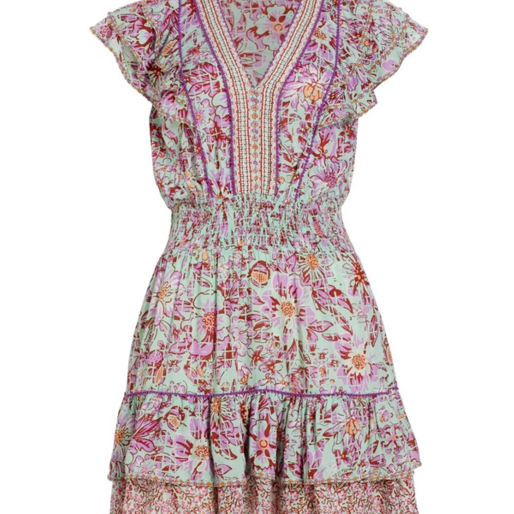 Poupette St Barth  Print Ruffle Dress
